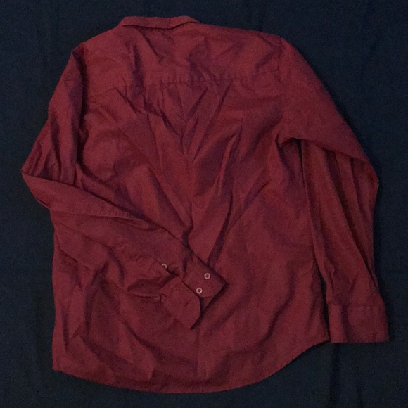Burgundy Button Down - Picture 4 of 4